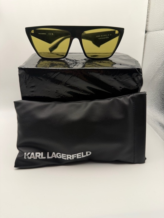 Karl Lagerfeld Other - Karl Lagerfeld Black Sunglasses with Yellow Lenses
